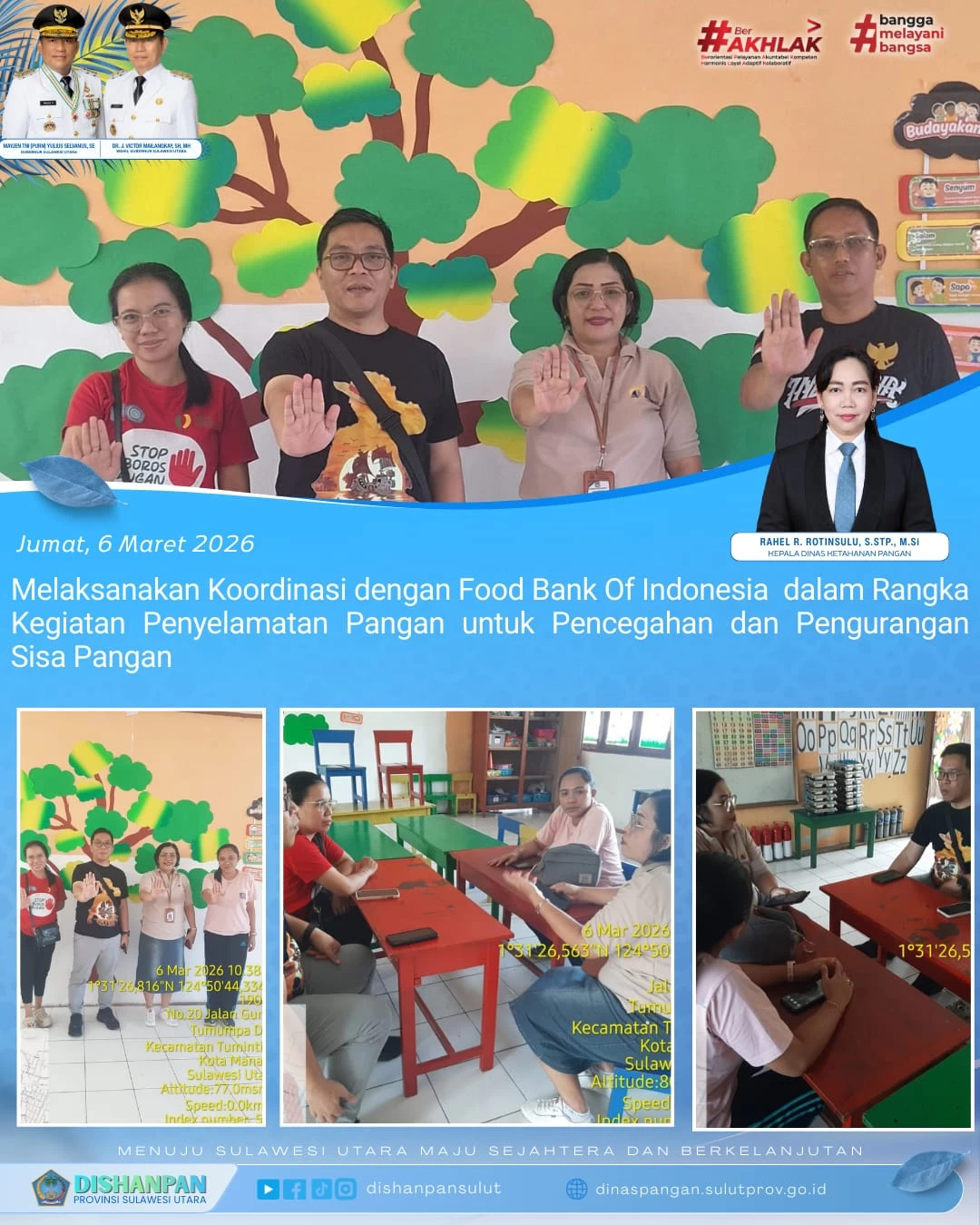 Koordinas dengan FOI Sulawesi Utara terkait Donasi