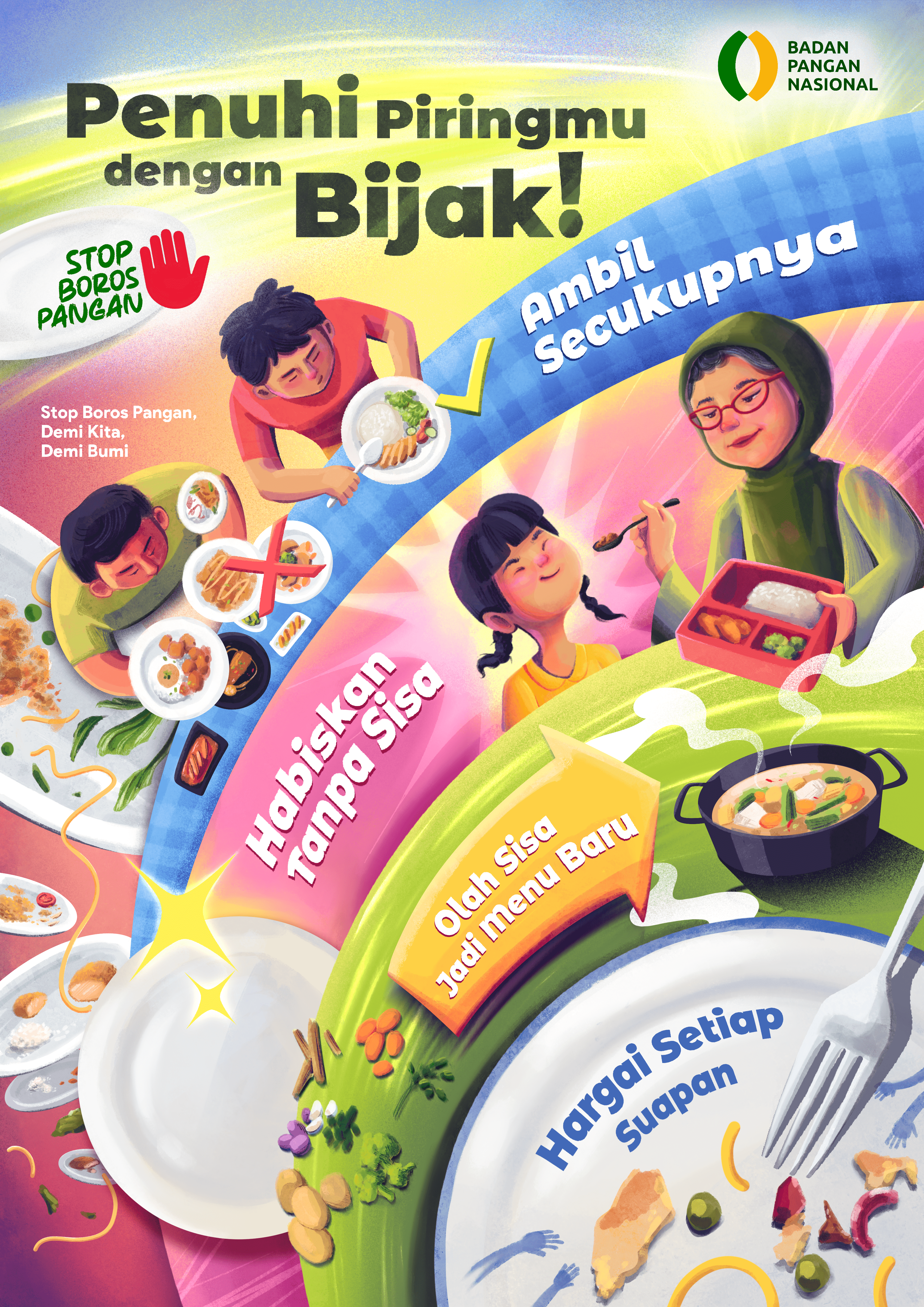 Juara I Lomba Poster Stop Boros Pangan. Demi Kita, Demi Bumi dalam Rangka Memperingati The International Day of Awareness of Food Loss and Waste (IDAFLW) 2025
